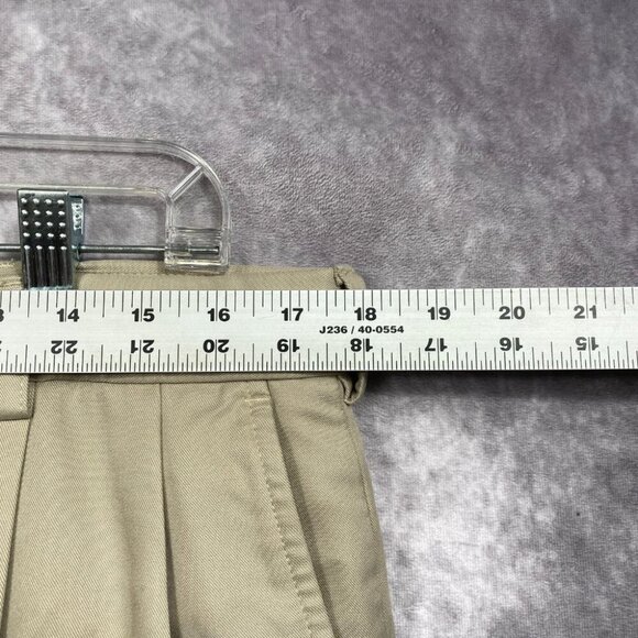 IZOD Golf Pants 36x32 Beige/Tan Fits (36x29) Performance Outdoors Pleated - Picture 6 of 9